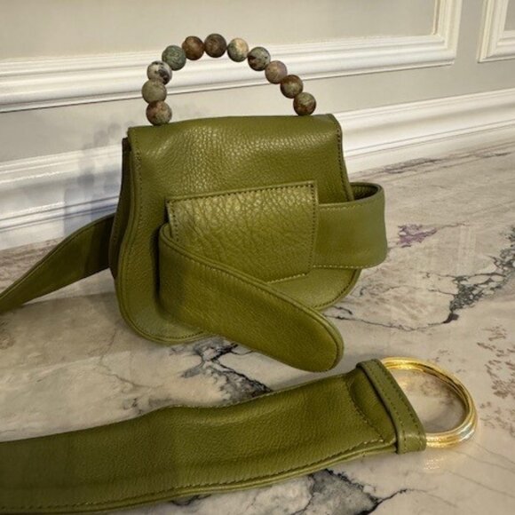 EDAS mini Belt Bag in Pea MSRP $460 from Saks Fifth Avenue - Picture 2 of 11